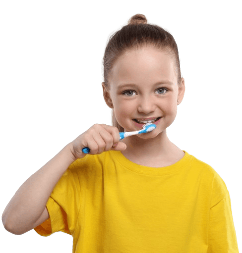 Girl brushing Girl brushing